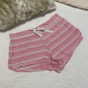 Cheeky Pajama Shorts with Pink/White Stripes